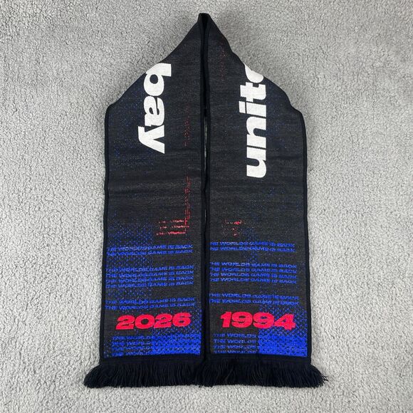 MLS Soccer San Jose Earthquakes Black United The Bay 54x8 Inch Scarf - Picture 6 of 13